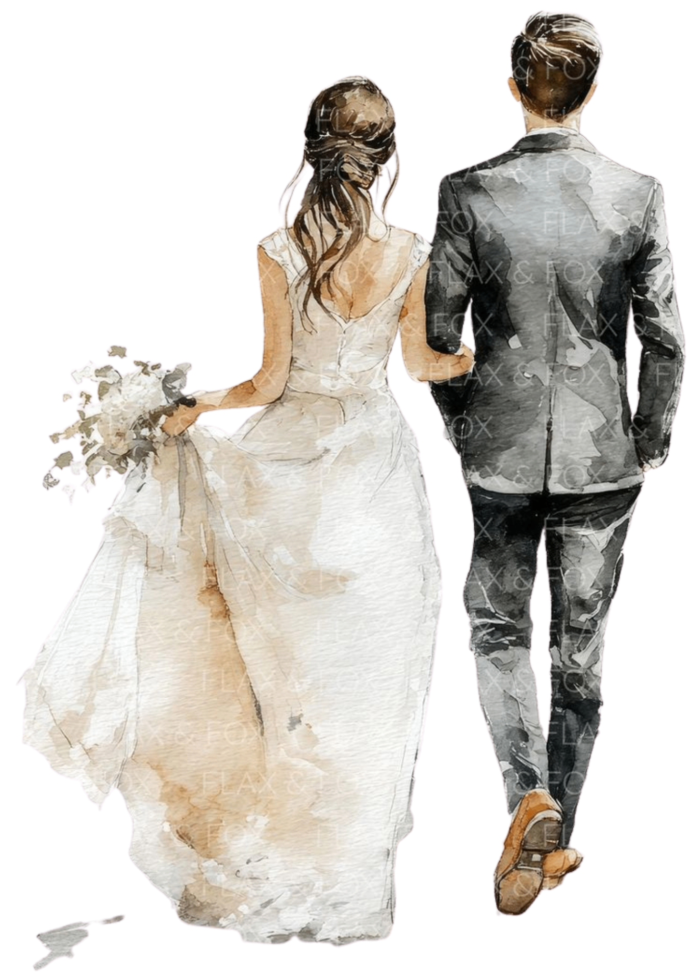 Illustration aquarelle d'Emmanuelle et Mathis